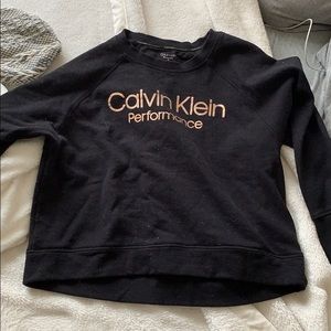 black calvin klein performance sweatshirt